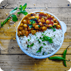 Chole Rice Bowl